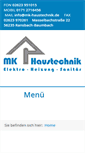 Mobile Screenshot of mk-haustechnik.de